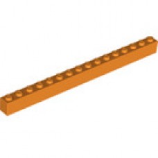LEGO kocka 1x16, narancssárga (2465)